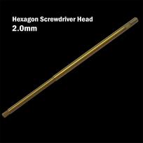 Gold Hexagon Screwdriver Head for RC Models of Helicopters and Planes 2.0mm