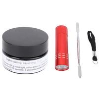 Light Curing Putty 50g Multi Purpose Quick Paste Adhesive Light Curing Repair Filler Kit with Light for 3D Prints