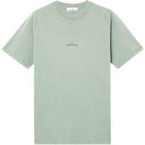 Stone Island Logo Slim Fit Crew Neck T-Shirt Men Tops Sage-Green K1S152100020S0080-V0055 S