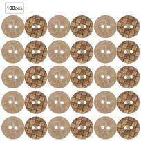 14 15mm 100pcs bag 4 Holes Round Buttons Sew Tools Accessories Handmade  Crafts DIY Wooden Button248