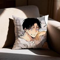 Manhwa Mr As Farm pillowcase casual style decoration suitable for home decoration excluding pillow core 30cmx30cm gray
