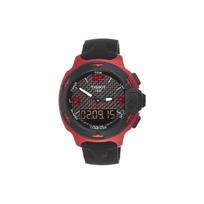 TISSOT Kvarcinis mechanizmas 100m atsparumas vandeniui Vyriški laikrodžiai Laikrodis 59mm Juodas ciferblatas Aliuminio laikrodžio korpusas T081.420.97.207.00 Black black