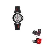 TISSOT Race kolekcijos kvarcinis mechanizmas 100m atsparumas vandeniui Vyriški laikrodžiai Laikrodis 43mm baltas ciferblatas T115.417.27.011.00 White Dial black