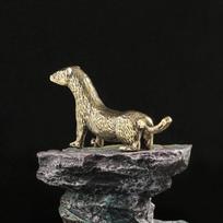 Ūdros Antikinės Bronzos Statula Stalo Dekoracijos Vieno Vario Figūrėlės Ornamentai Namų Dekoras varis