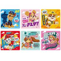6 Styles/set Paw Patrol Jigsaw Puzzle Games Infant Early Educational Instructive Toy Children Cartoon Adorable Vehicle Puzzles Children Present 13x13cm blue