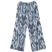 Women's Ethnic Wide-Leg Printed Pants - Retro Artistic Holiday Style One Size