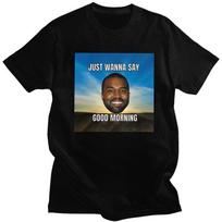Custom Kanye West Meme T Shirt for Men 100% Cotton Tshirt Tees Short Sleeves T-shirt Clothing - Men's Summer Cotton Graphic Tee S įvairiaspalvis