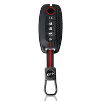 Keychain For Nissan X-Trail T33 Qashqai J12 Teana   Silicone Car Key Case Cover Holder Accessories black