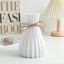 1PC Water Ripple Plastic Vase Home Living Room Office Flower Arrangement Decoration Crafts Wedding Table Center Vase Ornament balta