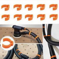 10 vnt. Festool priedų Festool CT dulkių siurbliui Plug-it laidas prie D27 žarnos spaustukai oranžinė