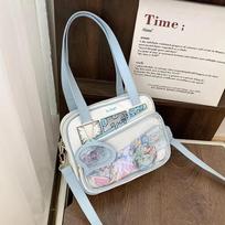 Japanese Comic Tote JK High School Girls Shoulder Bag Small PU Itabag Women College Student Crossbody Bags Ita Bag with Insert With Insert