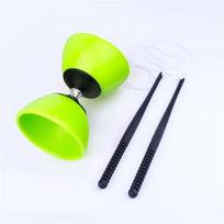Leather Bowl Diabolo Yoyo with Sticks Rope Juggling Toy Yoyo Chinese Toy Soft Material Thicken Chinese Diabolo Elderly People S yellow