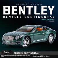 1:24 Bentley Continental Gt Lydinio Automobilio Metalinis Modelis Su Garsu Ir Šviesa Žaislas Kolekcijai Eksponavimo Ornamentas Dovana Berniukams Smulkiai Dekoruotas gray
