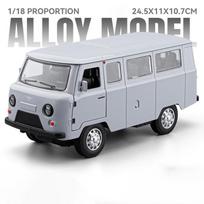 1:18 Rusijos Uaz Traveler Autobuso Lydinio Automobilio Modelis Su Garsu Ir Šviesa Atgal Traukiamas Vaikų Žaislas Kolekcionuojamas Gimtadienio Dovana