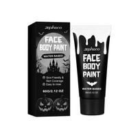 Face painting paint (white) for facial color expression, silky smooth application, portable for everyday use balta