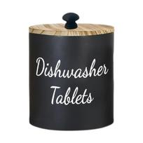 Wide Opening Dishwasher Pod Container Round Kitchen Storage Box Laundry Pods Container  Apartment juoda