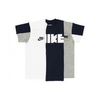 Nike X Sacai hibridiniai marškinėliai Canyon Gold/Obsidian Moteriški viršūnės pilkos spalvos CD6311-711 XS gray