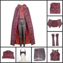 Marvel Movie Wanda Vision Scarlet Witch Costume XS