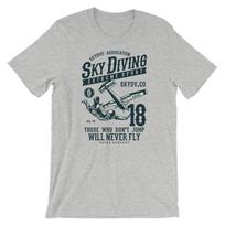 Sky Diving T-Shirt. 100% Cotton Premium Tee NEW 2XL