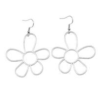 Fashion Flower Earrings Retro Hollow Stud Earring Irregular Dainty Flower Dangle Earrings for Women Floral Jewelry Gift