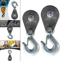 Wire Rope Lifting Pulley with Hook Multipurpose Heavy Duty Towing Wheel for Clothesline Fitness Equipment Home Gym LAT Rowing 15cm