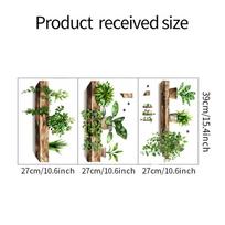 Creative Plant Potted Plant Shelf Bedroom Living Room With Landscaping Decorative Wall Stickers Self Adhesive Sticker Paper Painting