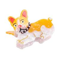 Hair Clip Carton Dog Shape Acetic Acid Back Head Hair Claw Anti-slip Teeth Lightweight Colorfast Large Shark Hair Claw Hair Accessories 1