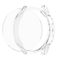 Screen Protective for Samsung Galaxy Watch 6 44mm 40mm PC Case Frame Bumper Cover+Tempered Glass Galaxy Watch6 Classic 43mm 47mm Galaxy Watch 6 40mm skaidri