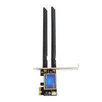 PCIE WiFi Card, Bluetooth 4.0 Dual-Band Wireless Network Card, Ultra-Low Latency, Desktop Wireless Network Adapter for Windows 7, 8, and 10