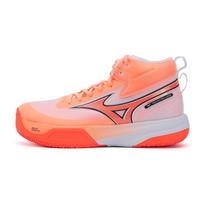 Mizuno NEO JUMP Volleyball Shoes Unisex Mid Top Pink Orange/Gray V1GA259880 40
