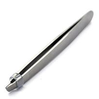 Professional Tweezers Face Tweezers Stainless Steel Hair Slant Pointed Precision Tweezers Eyebrow Ingrown Hair Removal Tool