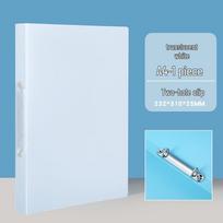 A4 Transparent O-Ring 2-Hole Plastic Binder Folder