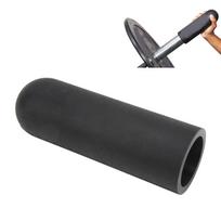 Barbell Grip Barbell Bar Silicone Grip Anti Slip Dumbbell Handle Thick Protect Pad for Weightlifting Support Gym Bodybuilding Workout Black gray