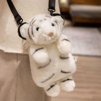 Simuliacinis tigras messenger krepšys koala panda meškėnas kuprinė pliušinis žaislas vaikų lėlė zoologijos sodas tokio pat stiliaus 30cm
