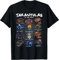 Tarantula Shirt Tarantulas Animals of The World Educational unisex T-Shirt S įvairiaspalvis
