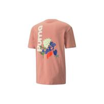 Puma Adventure Planet Graphic Tee Men Tops Rose-Pink 533485-24 S