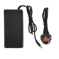 10 Inches Electric Scooter Charger with DC2.1 Interface Double Panel Scooter Power Charger 180‑240VUK Plug black