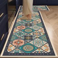 Hot Kitchen Floor Mat Bedroom Living Room Long Bedside Area Rug Hallway Soft Washable Carpet Anti Slip Bathroom Entrance Doormat 40cmx60cm 1pc