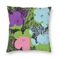 Andy Warhol Flowers Pop Art Pillowcase Polyester Linen Velvet Printed Zip Decorative Pillow Case Sofa Cushion Cover 40cmx40cm purple