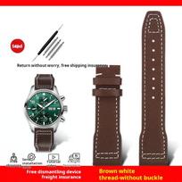 For Iwc IW378003 378005 377709 500916 Pilot Princekin Mark Wrist Band Men's Watchband 20mm 21mm soft Genuine Leather Watch Strap 20mm