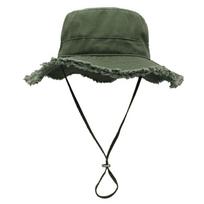 Women's Wide-Brim Tassel Fisherman Sun Hat F