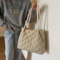 Women's Casual Diamond Quilted Shoulder Tote Bag