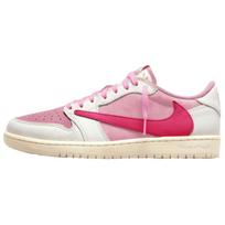 Travis Scott x Jordan Low top Vintage Basketball Shoes Men's Pink IQ7604-100 48.5