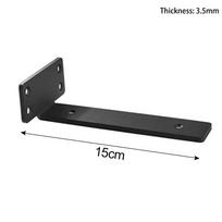 Heavy Duty Floating Shelf Brackets Metal Wall Shelf Support Replacement Shelve L Brackets 15cm/3.5mm