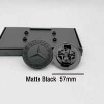 C200 E200 Naujas 2025 Skirta Mercedes Benz 1 vnt 57mm Automobilio Priekinio Variklio Dangčio Emblema Ženklelis Gaubtas Automobilio Aksesuarai Skirta Mercedes Benz W204 W124 W2 matinė juoda spalva