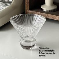 Thin Rim Cocktail Glass Vintage Style for Martini Whiskey Gin Tonic Home Bar Essential Drinkware Set Modern Party Barware 150ml