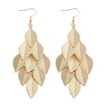 Lightweight Zinc Alloy Dangle Leaf Earrings For Women Elegant Tassels Designs Hypoallergenically Jewelry Accessories 1