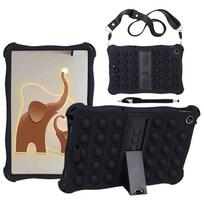 Soft Bubble Silicone Case For Lenovo Tab M10 Plus 10.6 3rd 2nd Gen 10.1inch TB-X606 X306 TB328FU TB125FU TB128FU Kickstand Cover M10Plus 3rd TB128FU juoda