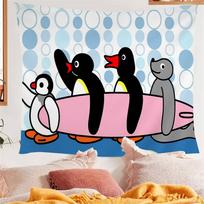Pingu serija Pingvinų animacinis filmas Sieninė drobė Mokslo fantastikos kambarys Namų dekoras Sieniniai lakštai 74x94cm(29x37in)