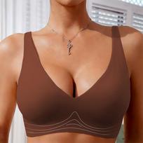 Women's Seamless Wireless Push Up Bra Thin Comfort Lifting Enhancing Sports Bra S ruda